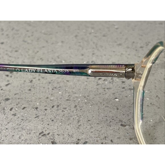 Vtg Safilo Lady Elasta 5638 Eyewear Frames ONLY B77 Round Italy Made 55-14-135 - Picture 8 of 16